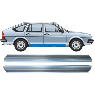 Pannello di riparazione sottoporta lamiera per Volkswagen Passat B2 1980-1988 / Sinistra = Destra (simmetrico) / COMBI / SEDAN / HATCHBACK / Set 11262