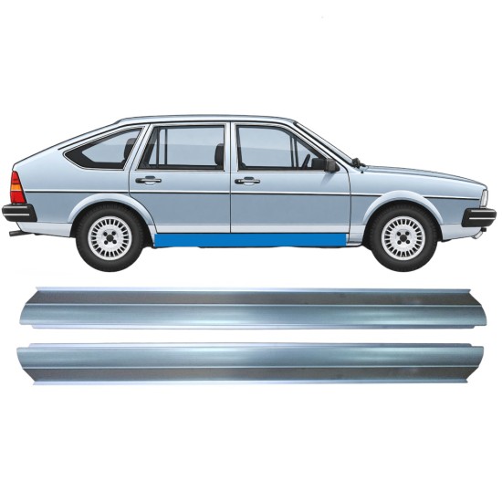 Pannello di riparazione sottoporta lamiera per Volkswagen Passat B2 1980-1988 / Sinistra = Destra (simmetrico) / COMBI / SEDAN / HATCHBACK / Set 11262