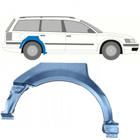 VW PASSAT B5 1996-2005 PROPRIETÀ PASSARUOTA POSTERIORE / DESTRA