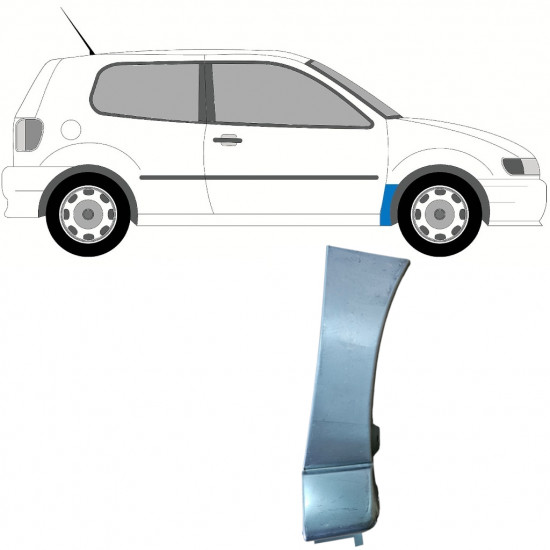 Pannello di riparazione parafango anteriore per VW Polo 1994-1999 / Destra 9105