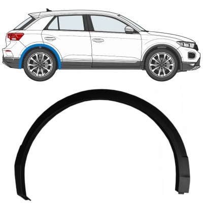 Modanatura laterale parafango posteriore per Volkswagen T-Roc 2017- / Destra 17029