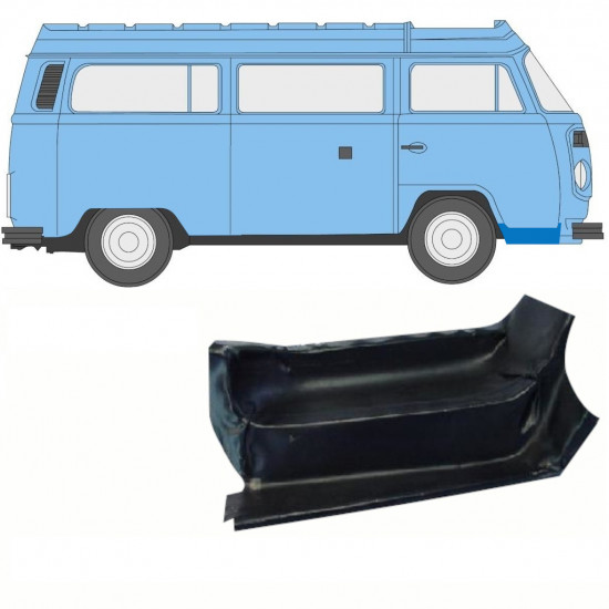 Pannello di riparazione gradino anteriore per VW Transporter T2 1967-1979 / Destra 8666