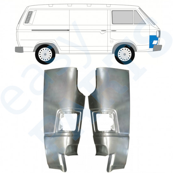 VW T3 1979-1992 FRONTALE COIN PANNELLO DI RIPARAZIONE / SET