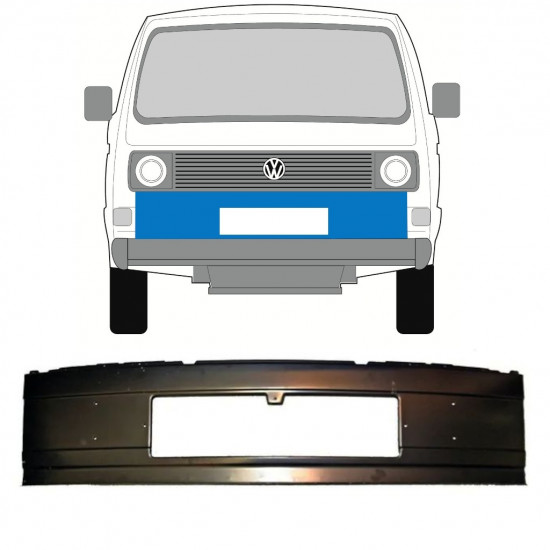 Lamiera di riparazione della porta anteriore interna per Volkswagen Transporter T3 1979-1992 11184