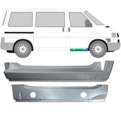 Pannello di riparazione interno ed esterno sottoporta anteriore per Volkswagen Transporter T4 1990-2003 / Destra / Set 9905