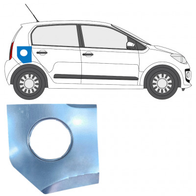 Lamierato riparazione ingresso bocchettone per Volkswagen UP! 2011- / Destra 12763