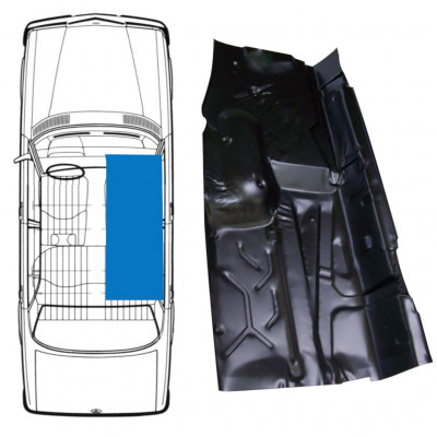 Lamierato di riparazione del pavimento per Mercedes W123 1975-1985 / Destra 8968