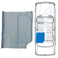 Pannello di riparazione del pavimento sottoscocca per Mercedes W123 1975-1985 / Sinistra 16049
