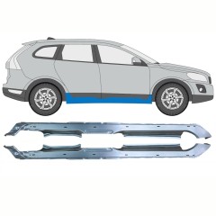 Sottoporta Lamiera Completo per Volvo XC60 2008-2017 / Sinistra+Destra / Set 10345