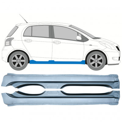 Pannello di riparazione sottoporta lamiera per Toyota Yaris 2006-2011 / Sinistra+Destra / Set 10015