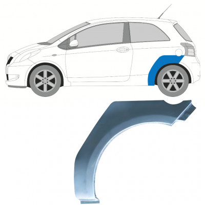 TOYOTA YARIS 2006-2011 3 PORTA ARCO POSTERIORE PANNELLO DI RIPARAZIONE / SINISTRA