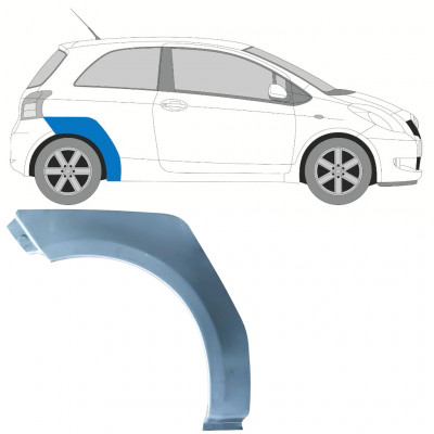 TOYOTA YARIS 2006-2011 3 PORTA ARCO POSTERIORE PANNELLO DI RIPARAZIONE / DESTRA