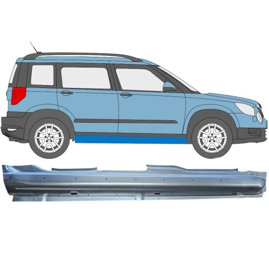 Sottoporta Lamiera Completo per Skoda Yeti 2009- / Destra 15975