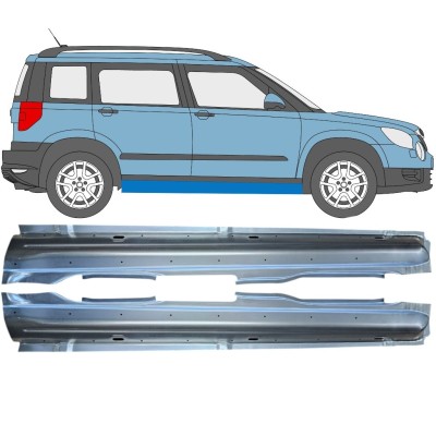 Sottoporta Lamiera Completo per Skoda Yeti 2009- / Sinistra+Destra / Set 15977