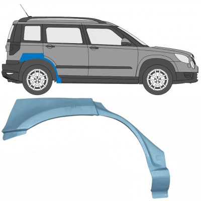 Pannello di riparazione parafango posteriore per Skoda Yeti 2009- / Destra 10704