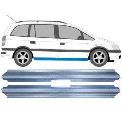 Pannello di riparazione sottoporta lamiera per Opel Zafira A 1999-2005 / Sinistra = Destra (simmetrico) / Set 9714