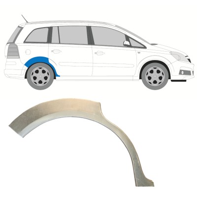 Pannello di riparazione parafango posteriore per Opel Zafira B 2005-2012 / Destra 14756