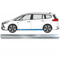 Pannello di riparazione sottoporta inferiore per Opel Zafira C 2012-2019 / Sinistra 17040