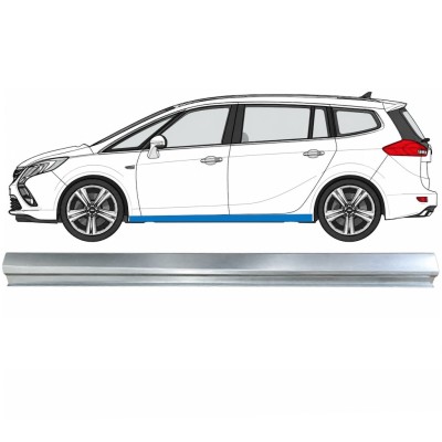Pannello di riparazione sottoporta inferiore per Opel Zafira C 2012-2019 / Sinistra 17040