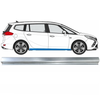 Pannello di riparazione sottoporta inferiore per Opel Zafira C 2012-2019 / Destra 17039