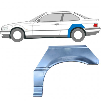 Pannello di riparazione parafango posteriore per BMW E36 3 Cabrio 1990-2000 / Sinistra / COUPE 6213