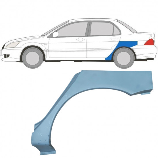 MITSUBISHI LANCER 2003-2008 PASSARUOTA POSTERIORE / SINISTRA