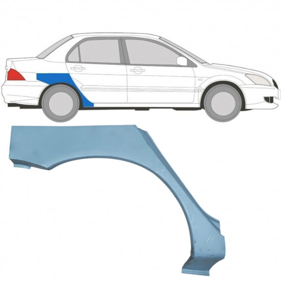 MITSUBISHI LANCER 2003-2008 PASSARUOTA POSTERIORE / DESTRA