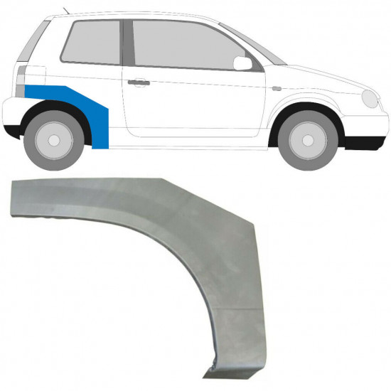 Pannello di riparazione parafango posteriore per VW Lupo Seat Arosa 1998-2005 / Destra 5046