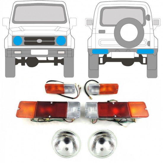 SUZUKI SAMURAI 1986-1995 FARO + SEGNALE DI SVOLTA + LAMPADA / SET