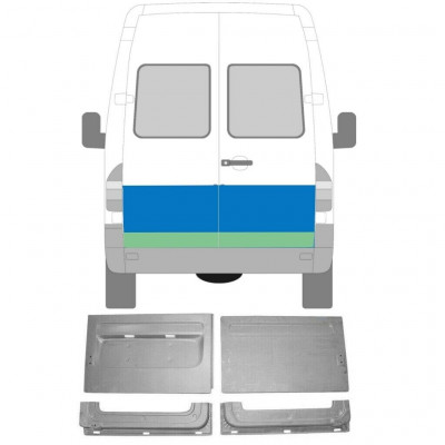 MERCEDES SPRINTER 1995-2006 RIPARAZIONE DELLA PORTA POSTERIORE KIT / SET DI 4