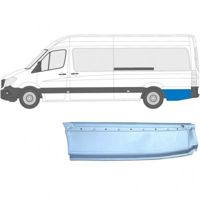 Pannello di riparazione parafango posteriore per Mercedes Sprinter 2006- / XLWB / Sinistra 5583